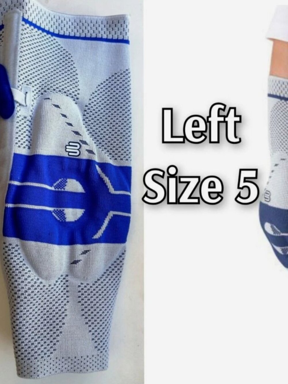 Bauerfeind Genutrain P3 Knee Brace Left Size 5 Size XL Knee Support Patella